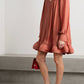 Roman Crush | Rust Ruffle Tunic Dress