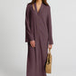 Peek-A-Boo | Mauve Shirt Dress