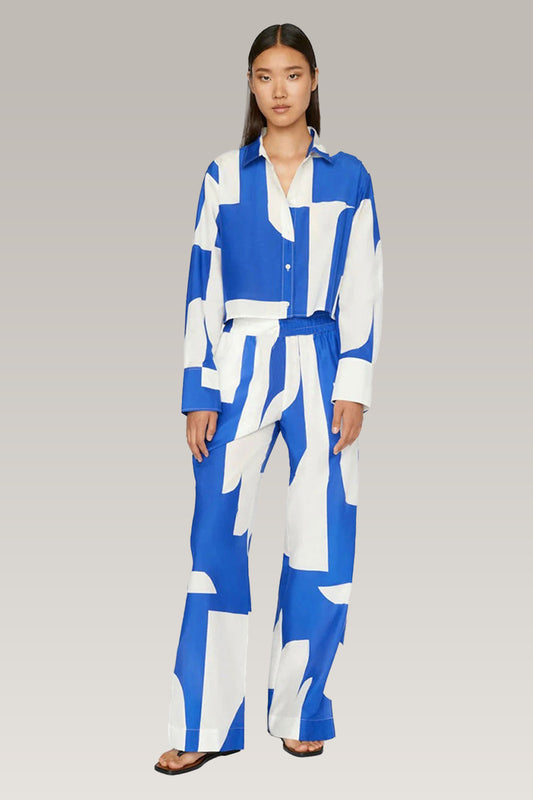 Electra Hue | Blue White Co-Ord Set