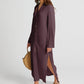 Peek-A-Boo | Mauve Shirt Dress