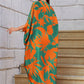 Knotty Nice | Orange Floral Kaftan Dress