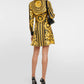 Gold Goddess | Pleated Shirt Dress