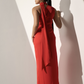 Flirtatious | Red Satin Dress