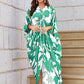 Knotty Nice | Mint Floral Kaftan Dress