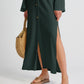 Peek-A-Boo | Green Shirt Dress