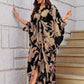 Knotty Nice | Mocha Floral Kaftan Dress