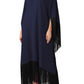 Fringe Fiesta | Navy Blue Kaftan