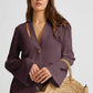 Peek-A-Boo | Mauve Shirt Dress