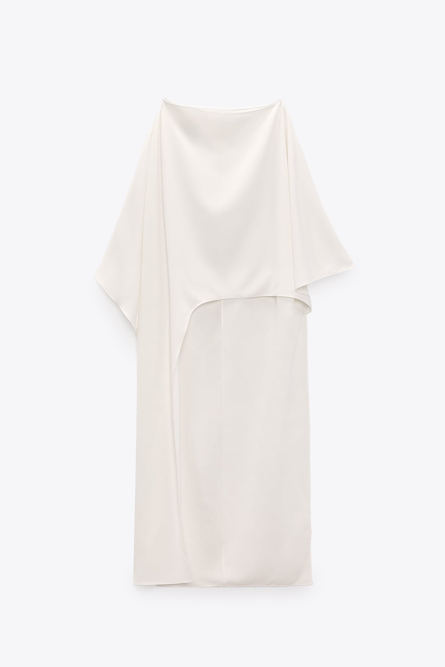 Ivory Illusion | One-Shoulder Asymmetrical Top