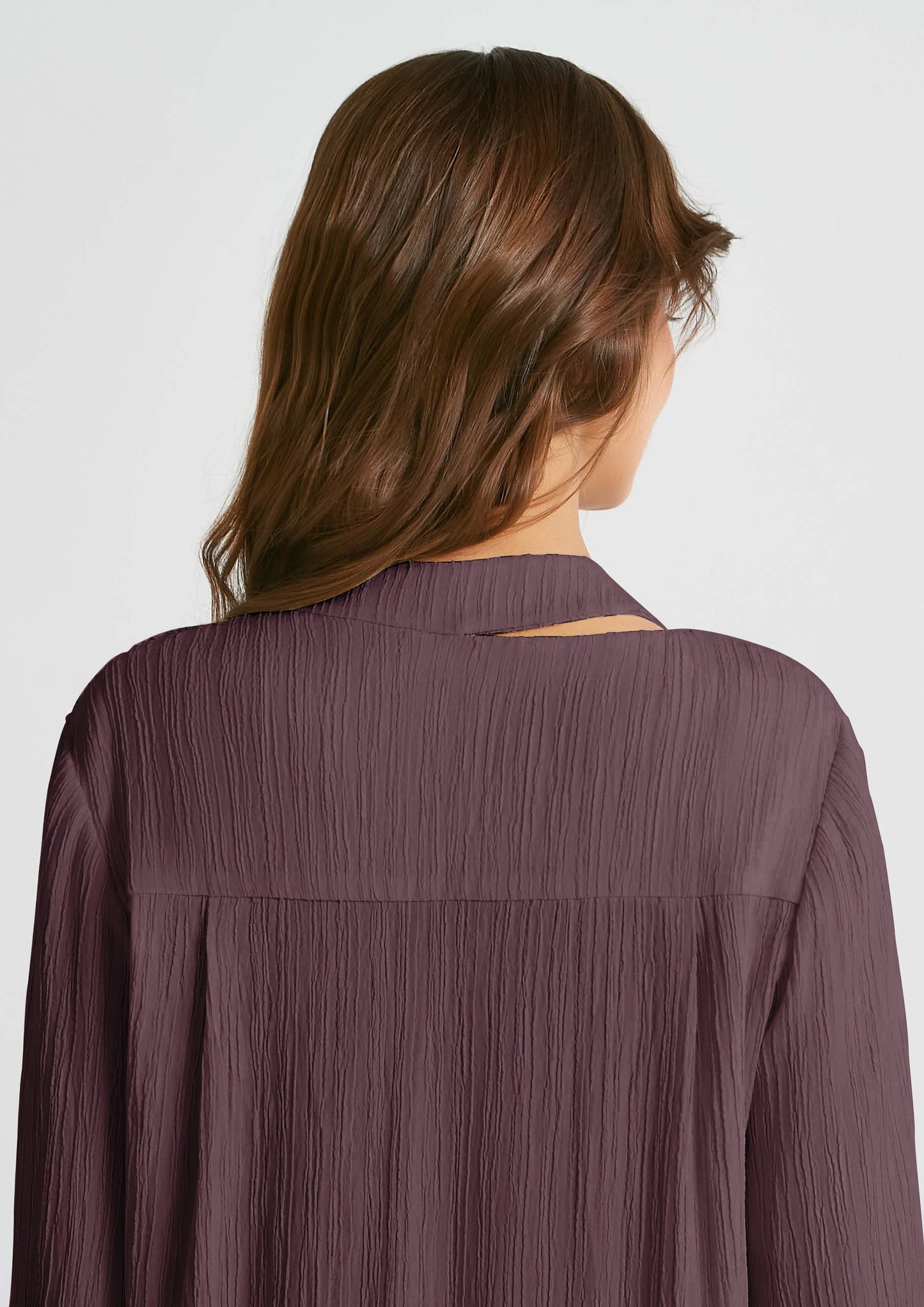 Peek-A-Boo | Mauve Shirt Dress