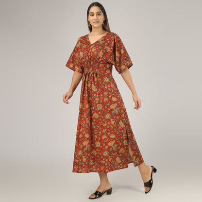 Rustic Bloom | Shirred Dress With Pockets - 3 Sizes Available AU 10-30