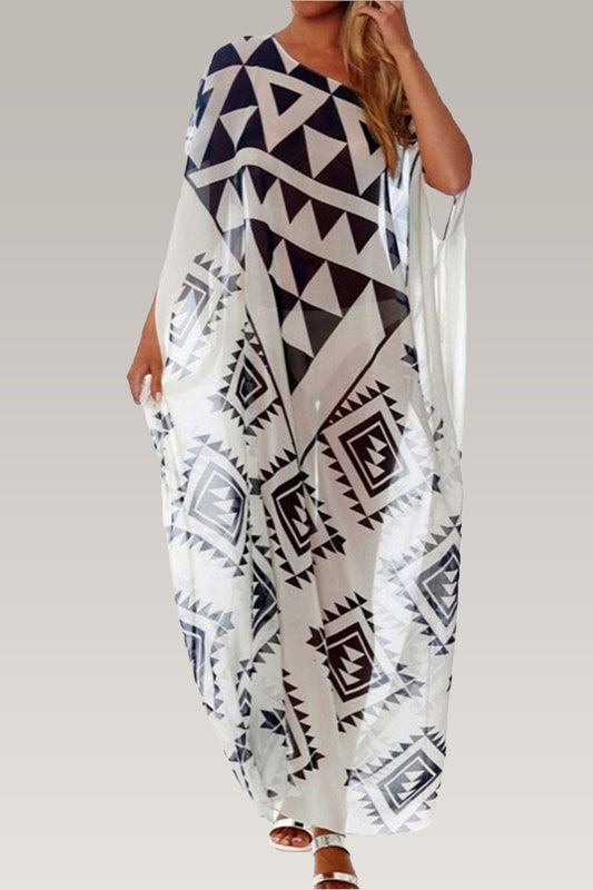 Tribal Tapestry | Black & White Kaftan