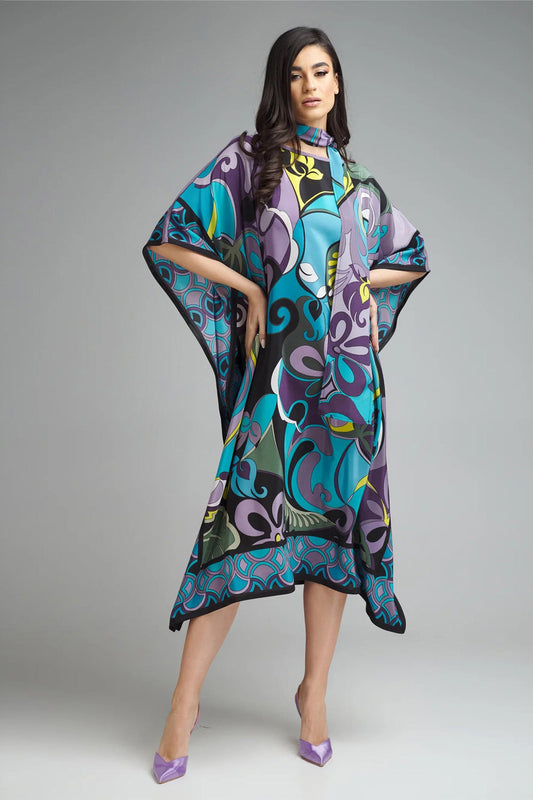 Aqua Aurora Kaftan