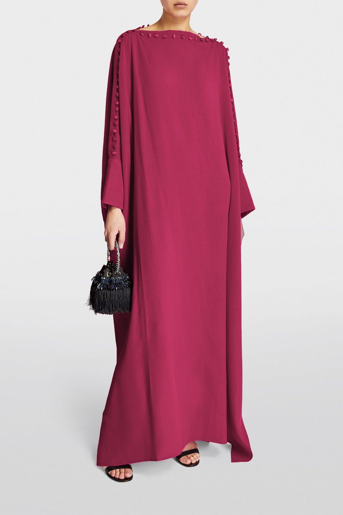 Serene Silhouette | Magenta Kaftan