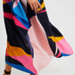 Earthen Threads Party Wear Beach Kaftan Kimono Crepe Dress-J5606