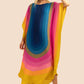 Earthen Threads Party Wear Beach Kaftan Kimono Crepe Dress-J5703